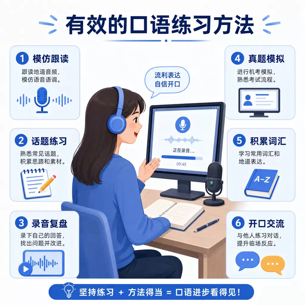 武汉口语机考怎么考?高效备考的实用建议